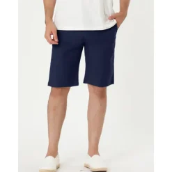 OUKU Men's Pink Shorts Shorts Chino Shorts Dress Shorts Bermuda shorts Pocket Plain Comfort Breathable Outdoor Daily Going out Fashion Casual Black Pink
