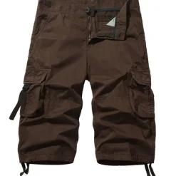 New OUKU Men's Pink Shorts Tactical Shorts Cargo Shorts Capri Pants Drawstring Flap Pocket Plain Comfort Breathable Outdoor Daily Going out Fashion Streetwear Black Pink