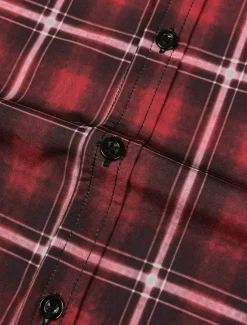 Best OUKU Men's Plaid Shirt Western Shirt Cowboy Shirt Long Sleeve Vintage Western Style Daily Wear Going out Weekend Fall & Winter Turndown Pocket Print Button-Down Black Burgundy Khaki Gray