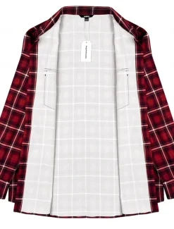 Best OUKU Men's Plaid Shirt Western Shirt Cowboy Shirt Long Sleeve Vintage Western Style Daily Wear Going out Weekend Fall & Winter Turndown Pocket Print Button-Down Black Burgundy Khaki Gray