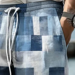 Sale OUKU Men's Plaid Swim Trunks Swim Shorts Board Shorts Mid Waist Vacation Hawaiian Holiday Vacation Holiday Beach Drawstring with Mesh lining Elastic Waist Designer Clothing Apparel