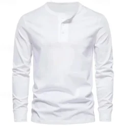 Hot OUKU Men's Plain Basic Sweatshirts Sweatshirt Tracksuit Sweatsuit Long Sleeve Sweatshirt Henley Streetwear Basic Casual Sports & Outdoor Daily Holiday 2 Piece Spring & Fall