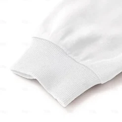 OUKU Men's Plain Sweatshirt Long Sleeve Sweatshirt Crew Neck Basic Athletic non-printing Casual Daily Sports Fall Winter White