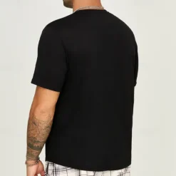 Outlet OUKU Men's Plus Size Big Tall T shirt Tee Tee Graphic Tee Crewneck Black Brown Short Sleeves Outdoor Going out Print Coconut Tree Letter Clothing Apparel Cotton Blend Stylish Casual Tops
