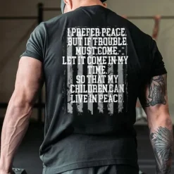 Discount OUKU Men's Plus Size T shirt Tee Big and Tall Graphic Crewneck Print Short Sleeves Streetwear Stylish Casual Tops Outdoor Going out Tops Black
