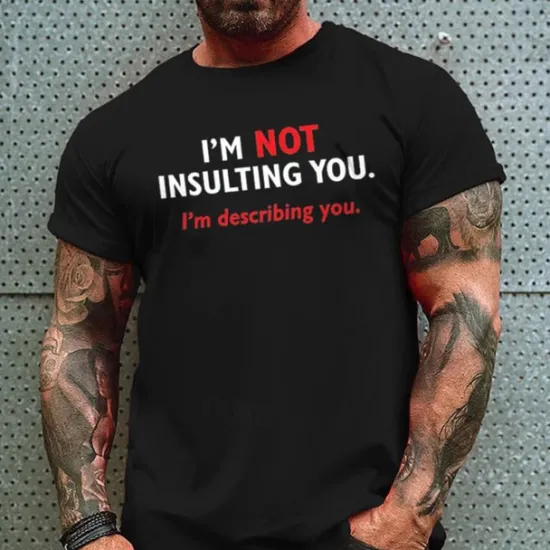 Hot OUKU Men's Plus Size T shirt Tee Big and Tall Graphic Crewneck Print Short Sleeves Summer Streetwear Stylish Casual Tops Outdoor Going out Tops Black