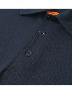 Discount OUKU Men's Polo Casual Sports Turndown Short Sleeve Sports Leisure Plain Button Front Summer Navy + white Navy + Navy Navy + Black Navy + yellow Navy blue + milk green Polo