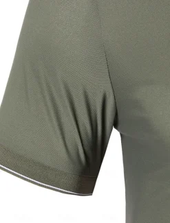 Sale OUKU Men's Polo Knit Polo Sweater Business Casual Lapel Short Sleeve Formal Color Block Buttons Summer Black Brown Army Green Polo