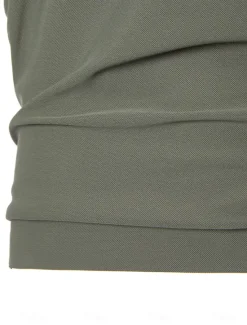 Sale OUKU Men's Polo Knit Polo Sweater Business Casual Lapel Short Sleeve Formal Color Block Buttons Summer Black Brown Army Green Polo