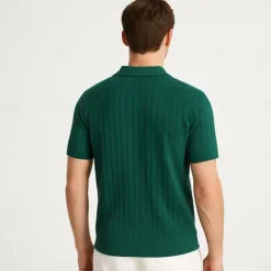 Discount OUKU Men's Polo Knit Polo Sweater Business Casual V Neck Short Sleeve Formal Solid Color Novelty Summer All Seasons Light Blue Light Khaki Black White Army Green Coffee Polo