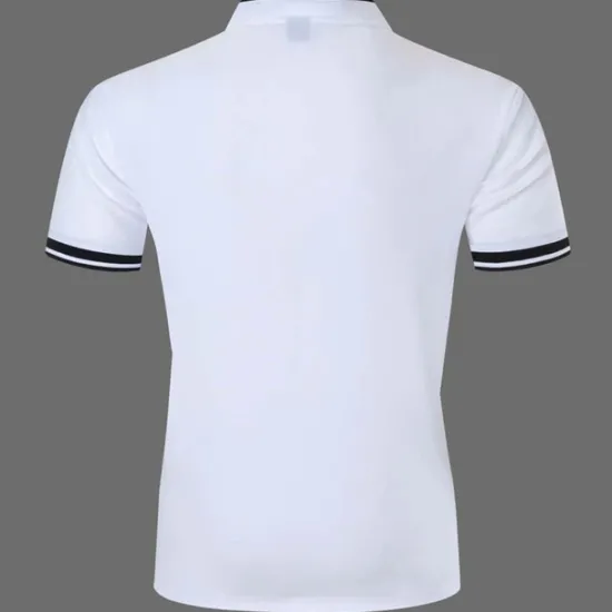 Discount OUKU Men's Polo Shirt Collarless Golf Shirts Casual Holiday Stand Collar Short Sleeve Fashion Basic Plain Button Summer Regular Fit Black White Burgundy Polo Shirt