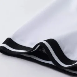 Discount OUKU Men's Polo Shirt Collarless Golf Shirts Casual Holiday Stand Collar Short Sleeve Fashion Basic Plain Button Summer Regular Fit Black White Burgundy Polo Shirt