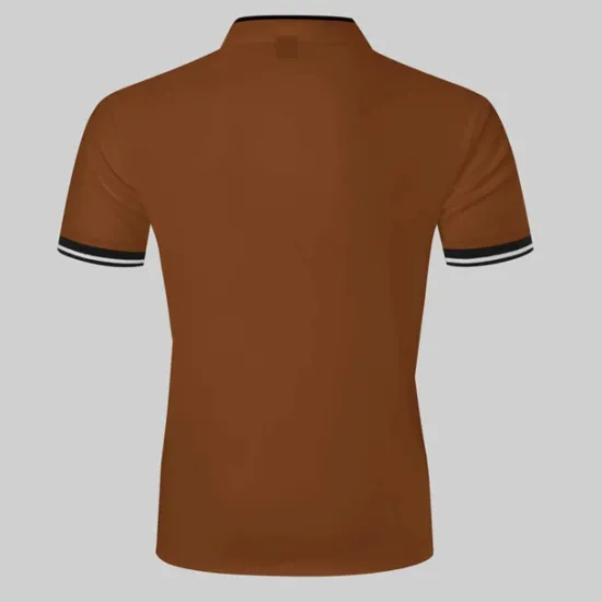 Discount OUKU Men's Polo Shirt Collarless Golf Shirts Casual Holiday Stand Collar Short Sleeve Fashion Basic Plain Button Summer Regular Fit Black White Burgundy Polo Shirt