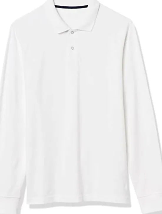 New OUKU Men's Polo Shirt Cotton Polo Shirt Outdoor Casual Polo Collar Long Sleeve Casual Comfortable Solid Color Plain Button Front Button-Down Spring Fall Regular Fit Black White Yellow Pink Navy Blue Blue