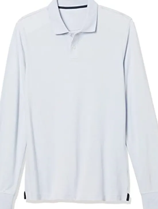New OUKU Men's Polo Shirt Cotton Polo Shirt Outdoor Casual Polo Collar Long Sleeve Casual Comfortable Solid Color Plain Button Front Button-Down Spring Fall Regular Fit Black White Yellow Pink Navy Blue Blue