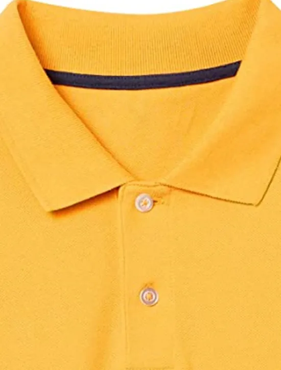 New OUKU Men's Polo Shirt Cotton Polo Shirt Outdoor Casual Polo Collar Long Sleeve Casual Comfortable Solid Color Plain Button Front Button-Down Spring Fall Regular Fit Black White Yellow Pink Navy Blue Blue