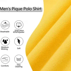 Online OUKU Men's Polo Shirt Golf Polo Street Business Turndown Ribbed Polo Collar Long Sleeve Fashion Basic Solid Color Patchwork Fall Winter Cross-Seasons Regular Fit Black White Yellow Burgundy Polo Shirt