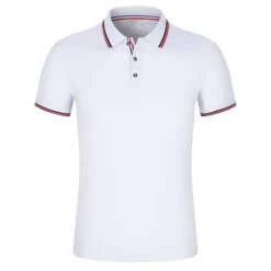 New OUKU Men's Polo Shirt Golf Shirt Casual Holiday Lapel Short Sleeve Fashion Basic Plain Button Summer Slim Fit Apple Green Azure Wine Sapphire White Yellow Polo Shirt