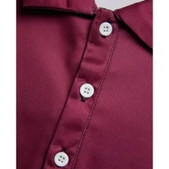 Discount OUKU Men's Polo Shirt Golf Shirt Casual Holiday Lapel Short Sleeve Fashion Basic Color Block Plaid / Check Patchwork Summer Regular Fit Burgundy Brown Polo Shirt