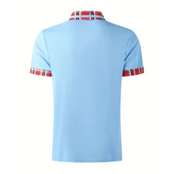 Best OUKU Men's Polo Shirt Golf Shirt Casual Sports Classic Short Sleeve Fashion Basic Plaid Color Block Patchwork Pocket Summer Regular Fit Black White Red Navy Blue Blue Green Polo Shirt