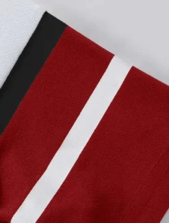 Discount OUKU Men's Polo Shirt Golf Shirt Casual Holiday Classic Short Sleeve Fashion Basic Color Block Classic Summer Regular Fit Fire Red Black Pink Dark navy Polo Shirt