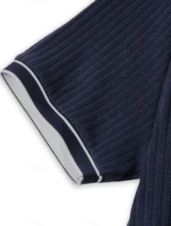 Best OUKU Men's Polo Shirts Golf Shirt Holiday Lapel Ribbed Polo Collar Short Sleeve Basic Modern Color Block Patchwork Buttons Spring & Summer Regular Fit Light Blue White Burgundy Navy Blue Gray Polo Shirts