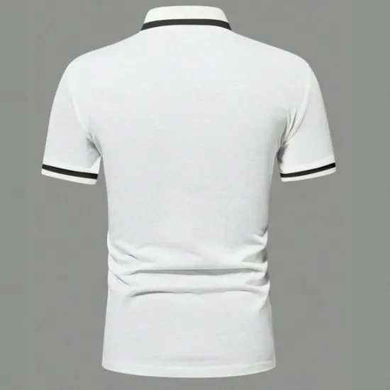 Clearance OUKU Men's Polo Shirts Golf Shirt Casual Sports Lapel Short Sleeve Fashion Basic Color Block Patchwork Front Pocket Summer Regular Fit White Red Navy Blue Blue Gray Polo Shirts