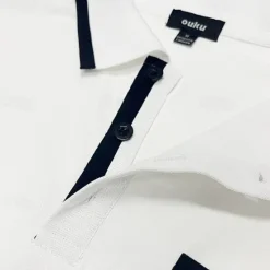 Clearance OUKU Men's Polo Shirts Golf Shirt Casual Sports Lapel Short Sleeve Fashion Basic Color Block Patchwork Front Pocket Summer Regular Fit White Red Navy Blue Blue Gray Polo Shirts