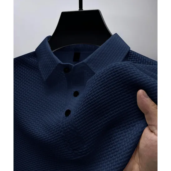 Hot OUKU Men's Polo Shirts Golf Shirt Casual Holiday Classic Short Sleeve Fashion Basic Plain Buttons Summer Regular Fit Navy Black White Yellow Green Dark Blue Polo Shirts