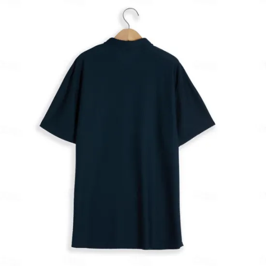 Hot OUKU Men's Polo Shirts Golf Shirt Casual Holiday Classic Short Sleeve Fashion Basic Plain Buttons Summer Regular Fit Navy Black White Yellow Green Dark Blue Polo Shirts