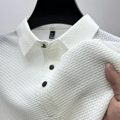 Hot OUKU Men's Polo Shirts Golf Shirt Casual Holiday Classic Short Sleeve Fashion Basic Plain Buttons Summer Regular Fit Navy Black White Yellow Green Dark Blue Polo Shirts