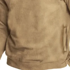 Online OUKU Men's Polo Sweatshirt Polar Fleece Quarter Zip Sweatshirt Half Zip Plain Pocket Sports & Outdoor Daily Holiday Polyester Streetwear Basic Casual Winter Autumn / Fall Clothing Apparel Hoodies Khaki