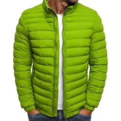 New OUKU Men's Puffer Jacket Transition Jacket Outdoor Classic Spring & Fall Polyester Windproof Lightweight Solid Color Light Blue Navy Big red Grass Green Vest