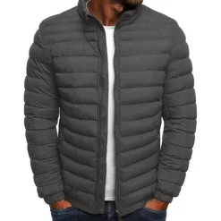 New OUKU Men's Puffer Jacket Transition Jacket Outdoor Classic Spring & Fall Polyester Windproof Lightweight Solid Color Light Blue Navy Big red Grass Green Vest
