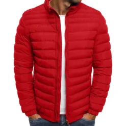 New OUKU Men's Puffer Jacket Transition Jacket Outdoor Classic Spring & Fall Polyester Windproof Lightweight Solid Color Light Blue Navy Big red Grass Green Vest
