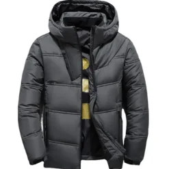 Outlet OUKU Men's Puffer Jacket Winter Autumn / Fall Down Thermal Warm Windproof Breathable Lightweight Black Red Dark Gray Vest