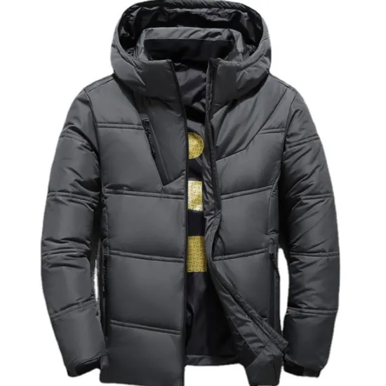 Outlet OUKU Men's Puffer Jacket Winter Autumn / Fall Down Thermal Warm Windproof Breathable Lightweight Black Red Dark Gray Vest