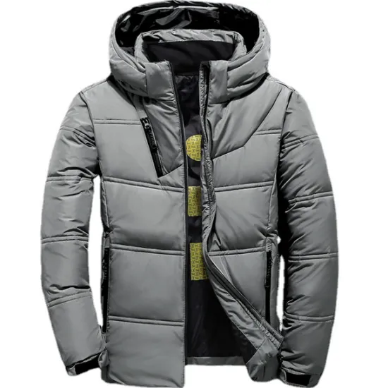 Outlet OUKU Men's Puffer Jacket Winter Autumn / Fall Down Thermal Warm Windproof Breathable Lightweight Black Red Dark Gray Vest