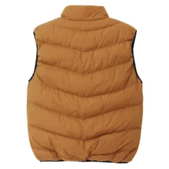 Online OUKU Men's Puffer Vest Daily Wear Vacation Going out Fashion Basic Spring & Fall Zipper Polyester Comfortable Plain Zipper Stand Collar Regular Fit Dark Yellow Deep Green Wine Black Vest