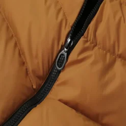 Online OUKU Men's Puffer Vest Daily Wear Vacation Going out Fashion Basic Spring & Fall Zipper Polyester Comfortable Plain Zipper Stand Collar Regular Fit Dark Yellow Deep Green Wine Black Vest
