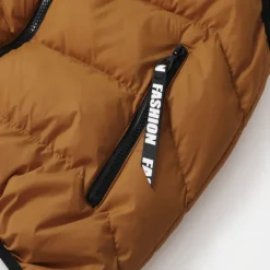 Online OUKU Men's Puffer Vest Daily Wear Vacation Going out Fashion Basic Spring & Fall Zipper Polyester Comfortable Plain Zipper Stand Collar Regular Fit Dark Yellow Deep Green Wine Black Vest