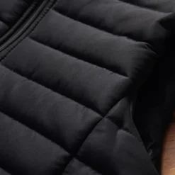 Best OUKU Men's Puffer Vest Quilted Vest Daily Date Vacation Fashion Casual Fall & Winter Pocket Polyester Warm Comfortable Solid Color Zipper Stand Collar Regular Fit Black Army Green Dark Blue Vest Red
