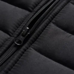 Best OUKU Men's Puffer Vest Quilted Vest Daily Date Vacation Fashion Casual Fall & Winter Pocket Polyester Warm Comfortable Solid Color Zipper Stand Collar Regular Fit Black Army Green Dark Blue Vest Red