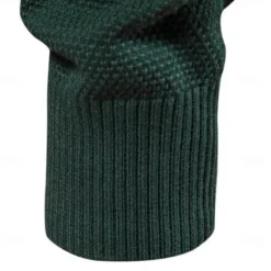Outlet OUKU Men's Pullover Sweater Jumper Knit Ombre Crew Neck Knitwear Elegant Christmas Outdoor Clothing Apparel Fall Winter Dark Green Orange S M L