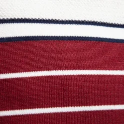 Outlet OUKU Men's Pullover Sweater Jumper Ribbed Knit Regular Tops Color Block Striped Crew Neck Knitwear Daily Outdoor Vacation Clothing Apparel Spring Fall Wine Navy Blue S M L