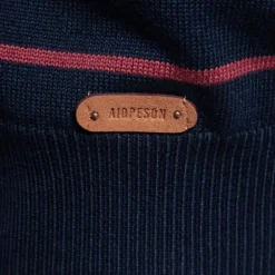 Outlet OUKU Men's Pullover Sweater Jumper Ribbed Knit Regular Tops Color Block Striped Crew Neck Knitwear Daily Outdoor Vacation Clothing Apparel Spring Fall Wine Navy Blue S M L