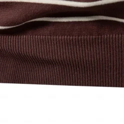 Outlet OUKU Men's Pullover Sweater Jumper Ribbed Knit Regular Tops Color Block Striped Crew Neck Knitwear Daily Outdoor Vacation Clothing Apparel Spring Fall Wine Navy Blue S M L