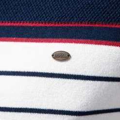Outlet OUKU Men's Pullover Sweater Jumper Ribbed Knit Regular Tops Color Block Striped Crew Neck Knitwear Daily Outdoor Vacation Clothing Apparel Spring Fall Wine Navy Blue S M L