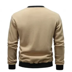 New OUKU Men's Pullover Wine Red Black Light Green Army Green Blue Round Neck Plain Sports & Outdoor Sports Streetwear non-printing Designer Basic Casual Winter Clothing Apparel Hoodies Sweatshirts