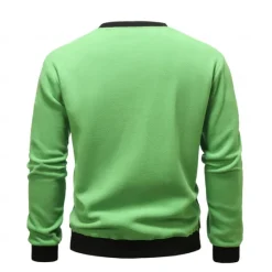 New OUKU Men's Pullover Wine Red Black Light Green Army Green Blue Round Neck Plain Sports & Outdoor Sports Streetwear non-printing Designer Basic Casual Winter Clothing Apparel Hoodies Sweatshirts